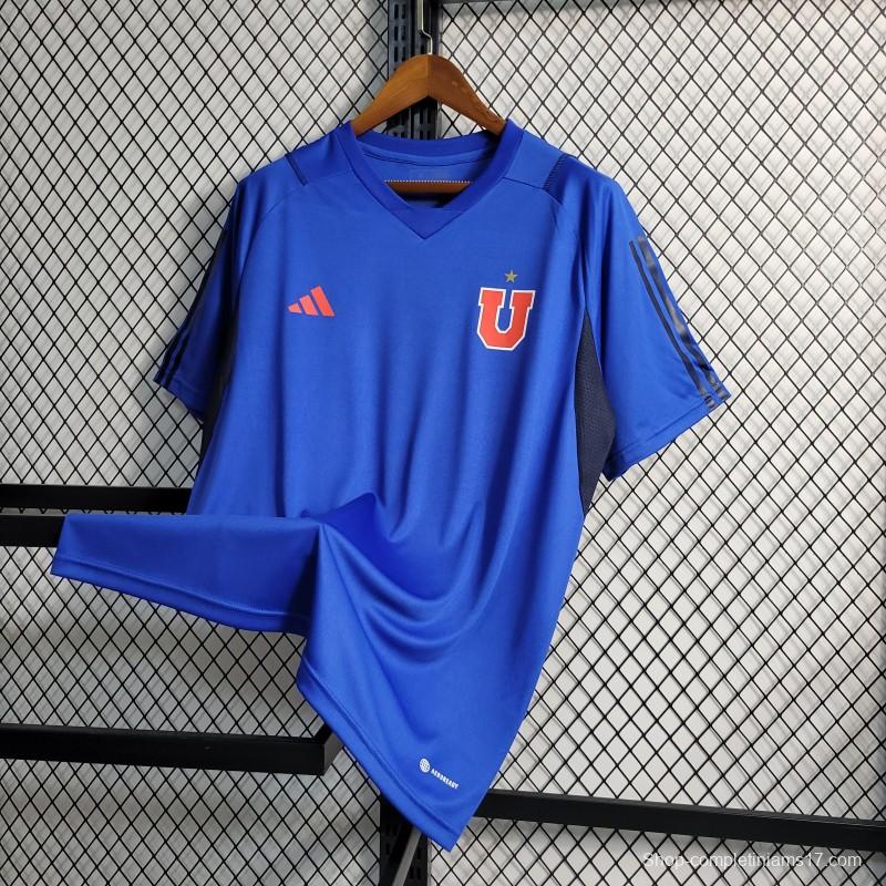 23-24 23/24 Club Universidad De Chile Blue Training Jersey