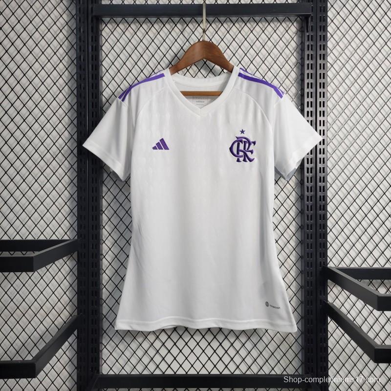 23-24 Women Flamengo Goalkeeper White Jersey