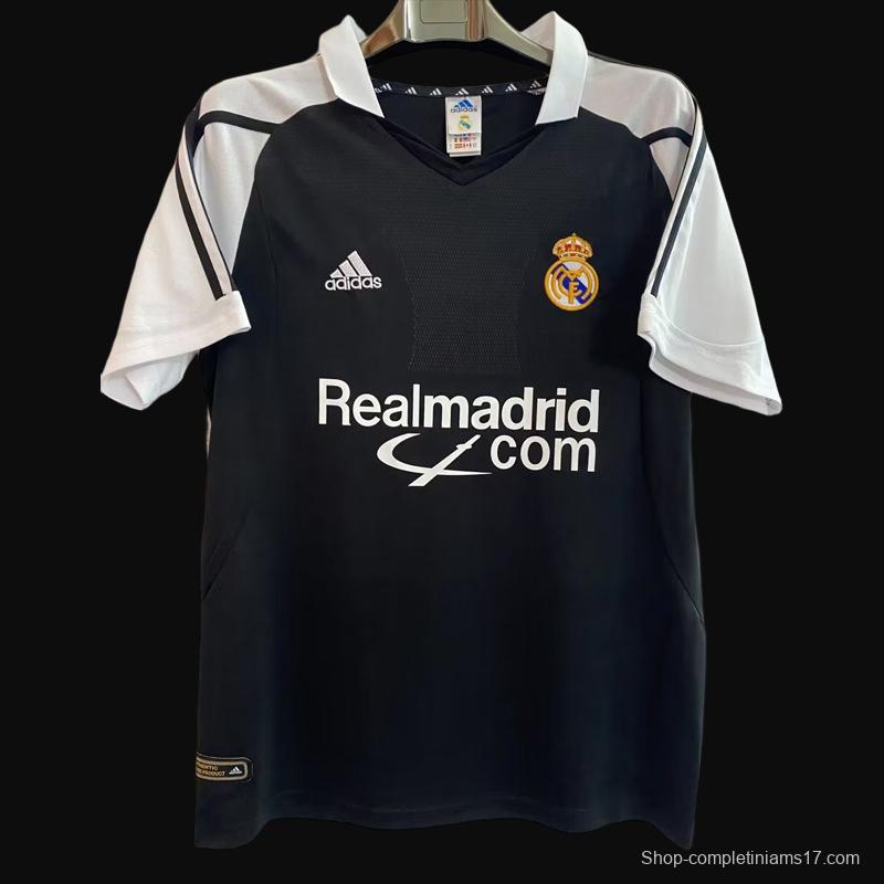 Retro 01/02 Real Madrid Away Black Jersey