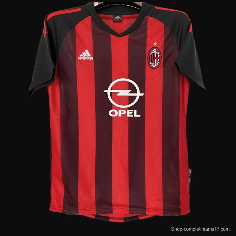 Retro 02/03 AC Milan Home Dual Layer Authentic Jersey