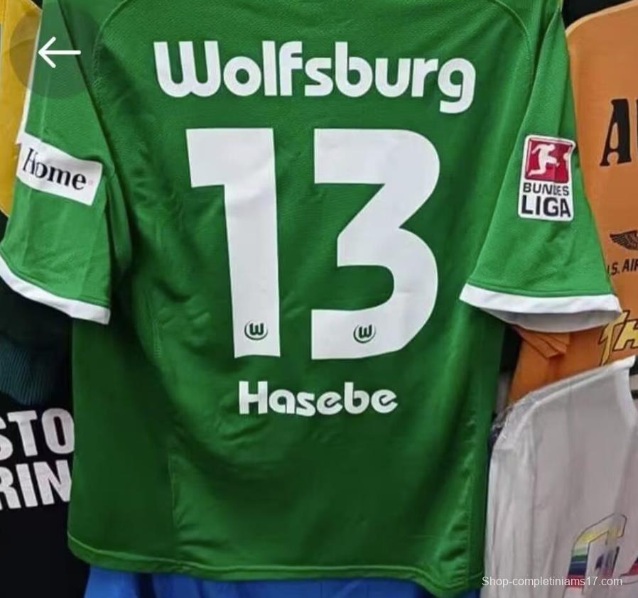 Retro 08/09 Wolfsburg Home Green Jersey