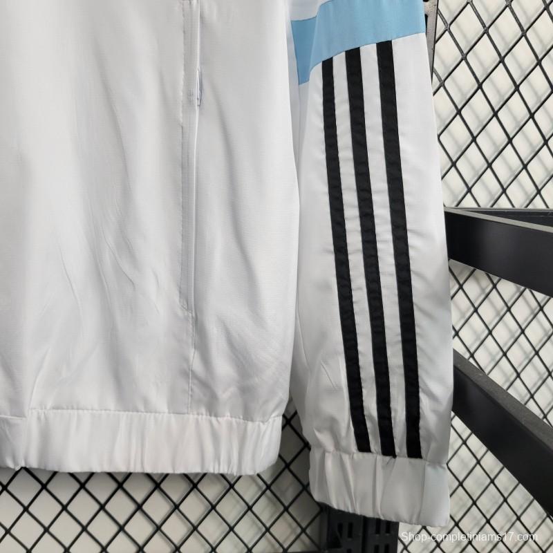 23-24 Flamengo White Windbreaker