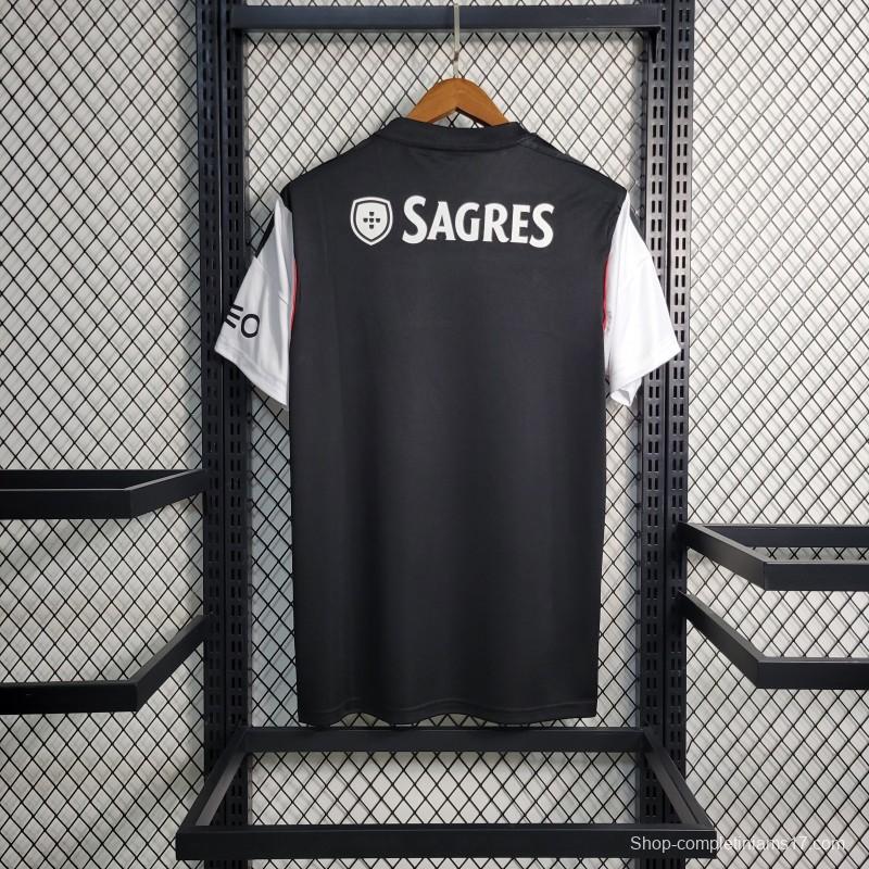Retro 13-14 Benfica  Away Black/White Jersey