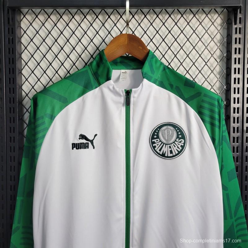 23-24 PALMEIRAS Green White Full Zipper Training Jacket
