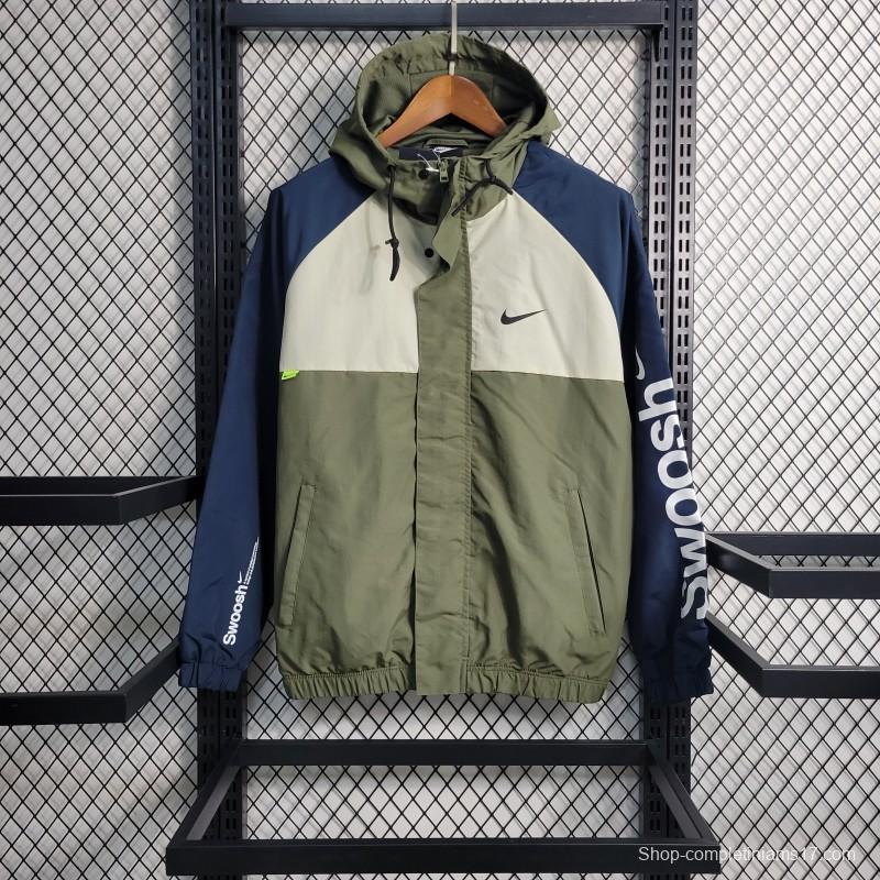 2023 Nike Green Grey Windbreaker