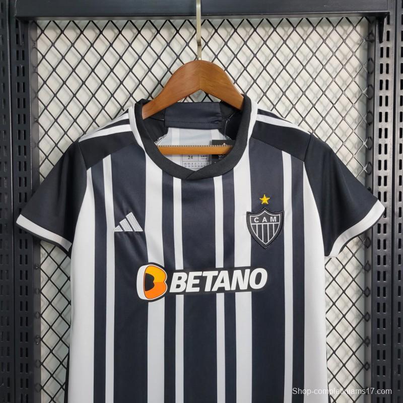 23-24 Kids Atletico Mineiro Home Size 16-28 Soccer Jersey