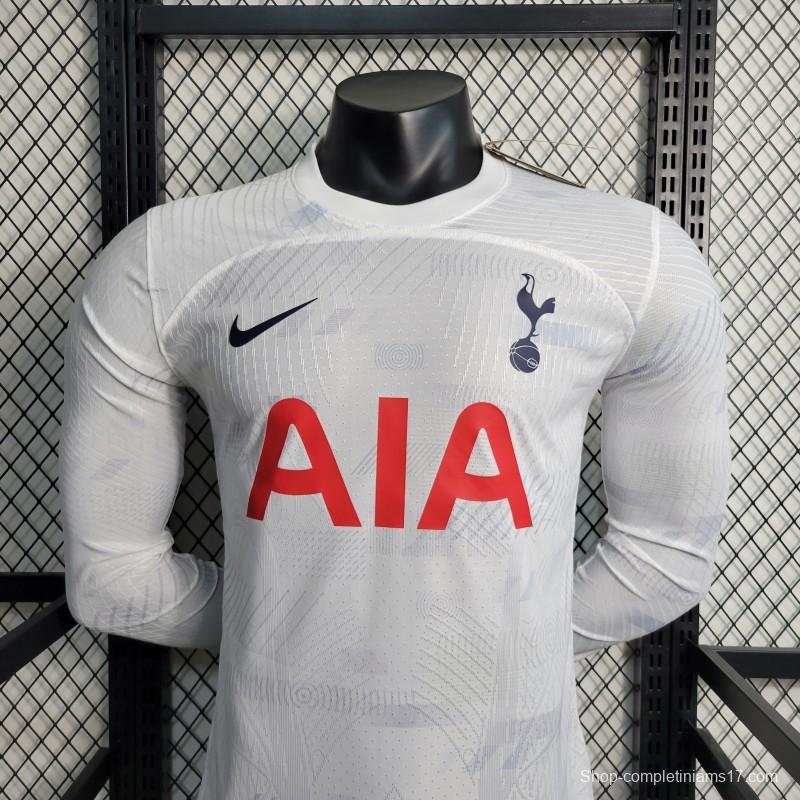 Player Version 23-24 Long Sleeve Tottenham Hotspur Home Jersey