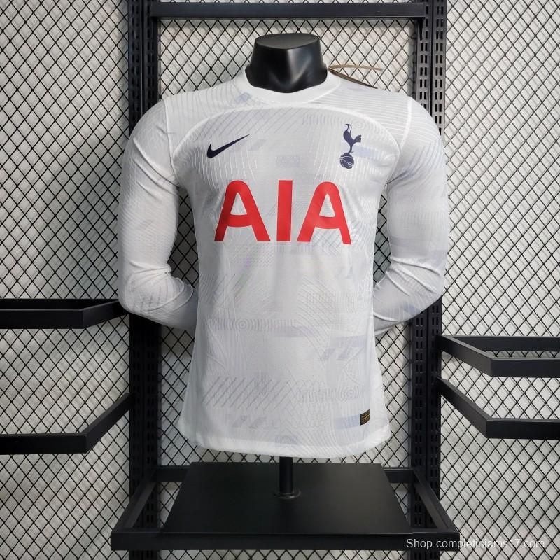 Player Version 23-24 Long Sleeve Tottenham Hotspur Home Jersey