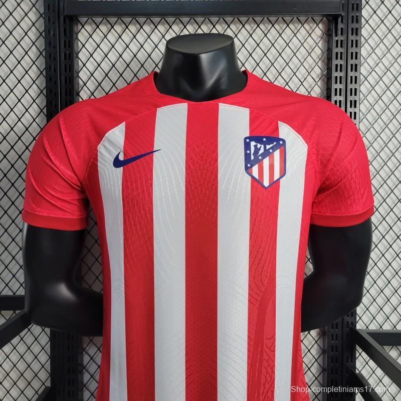 Player Version 23-24 Atletico Madrid Home Jersey