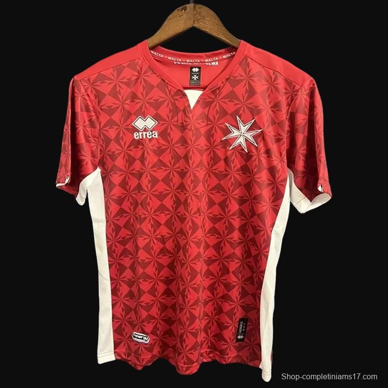 2023 Malta Home Red Jersey