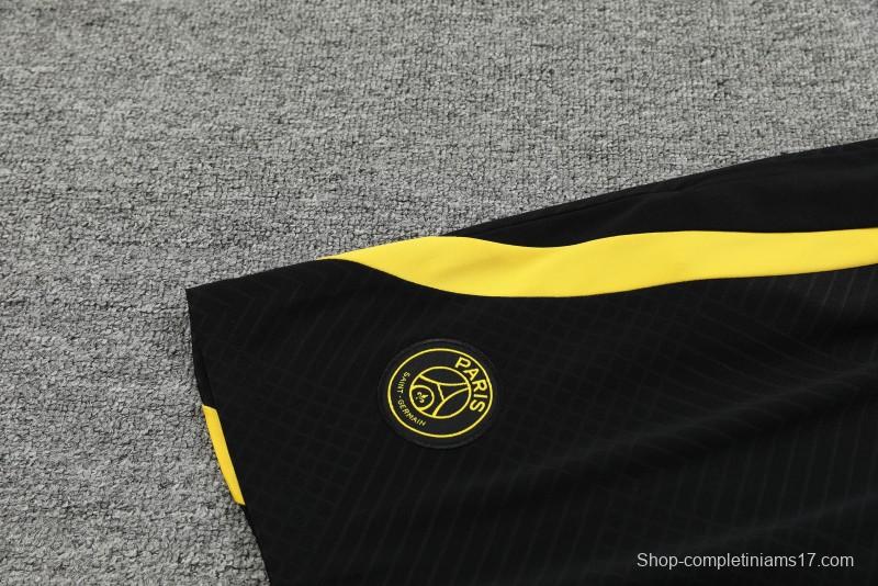 23-24 PSG Black Vest Jersey+Shorts