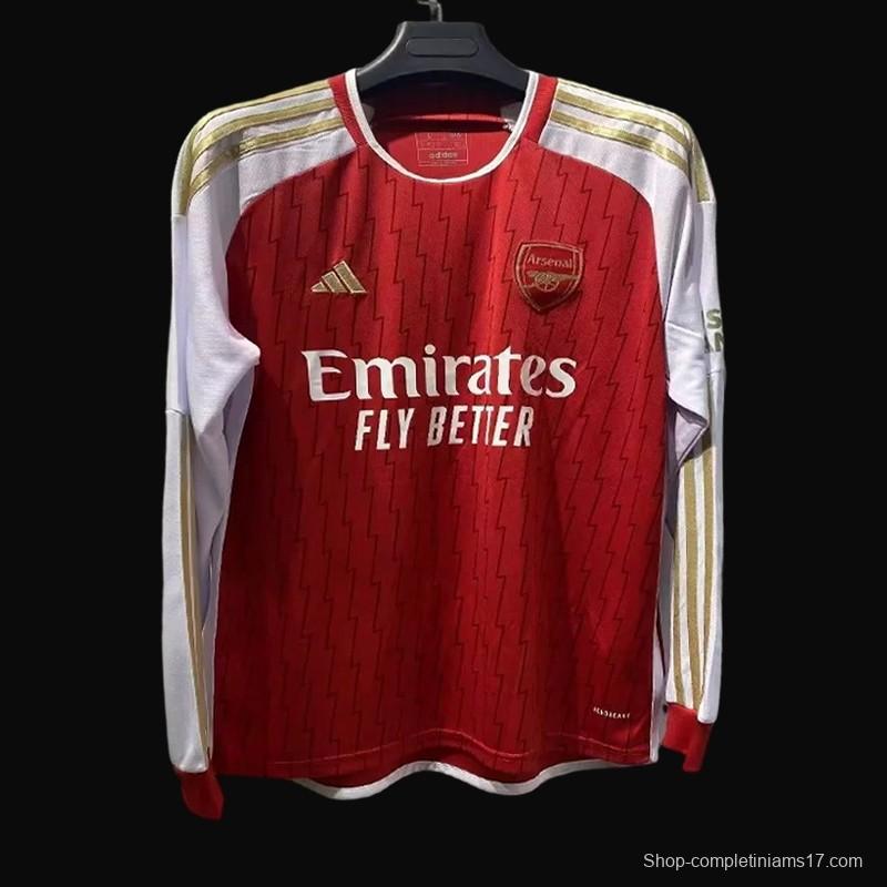 23/24 Arsenal Home Long Sleeve Jersey