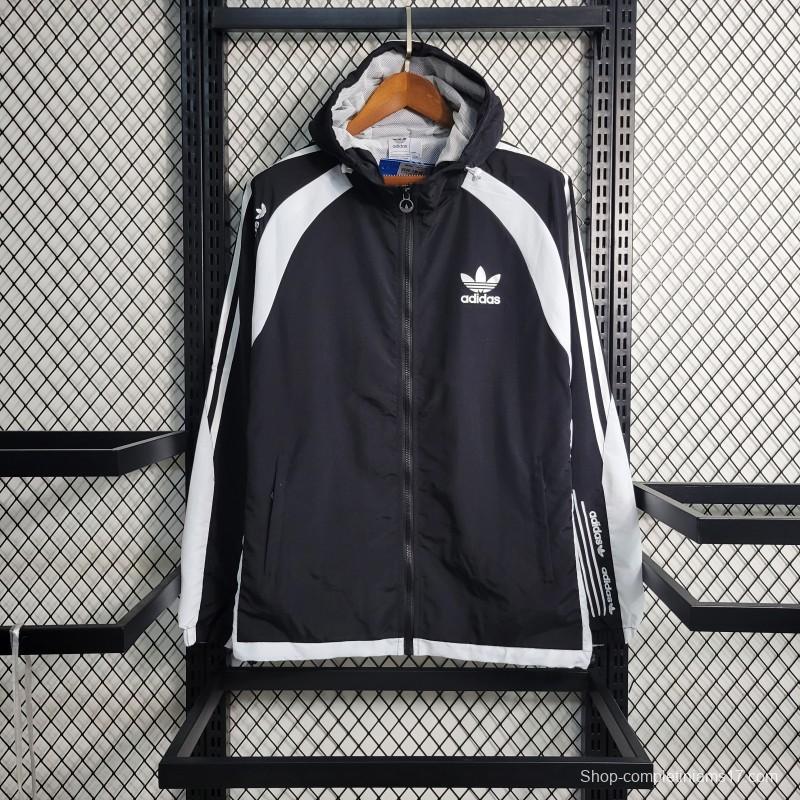 2023 Adidas Originals Black Windbreaker