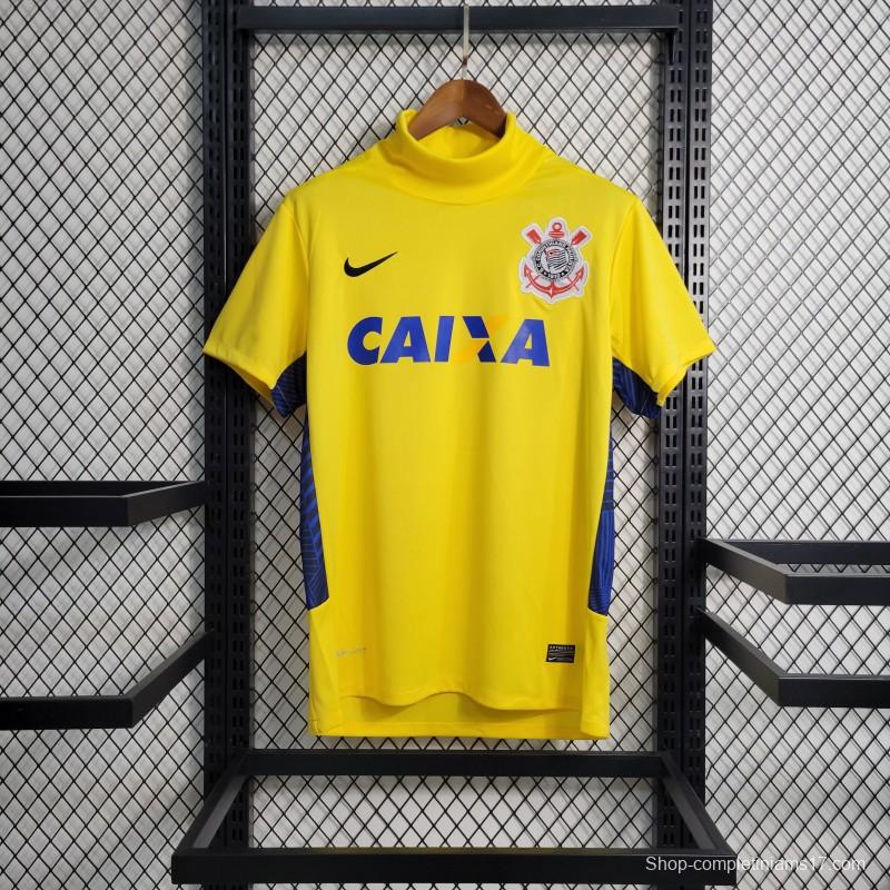 Retro 14-15 Corinthians Goalkeeper Yellow Jersey