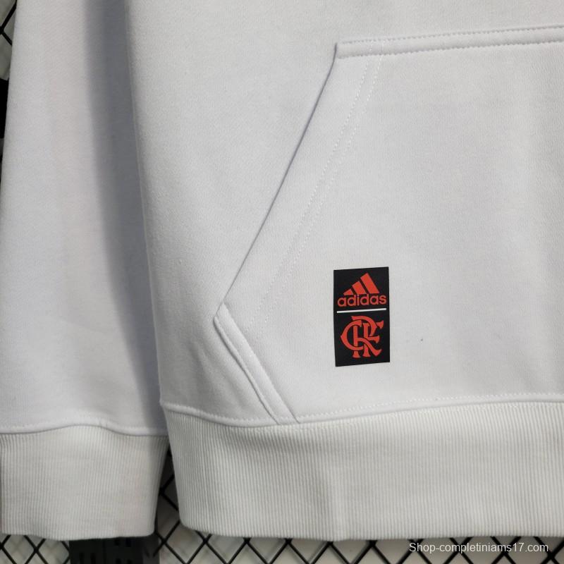 23-24 Flamengo White Hoodie