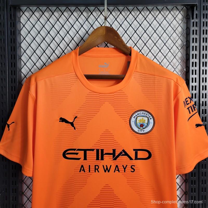 22-23 Manchester City Orange Goalkeeper Jersey