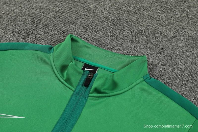 23/24 Nike Green Full Zipper Jacket+ Pants