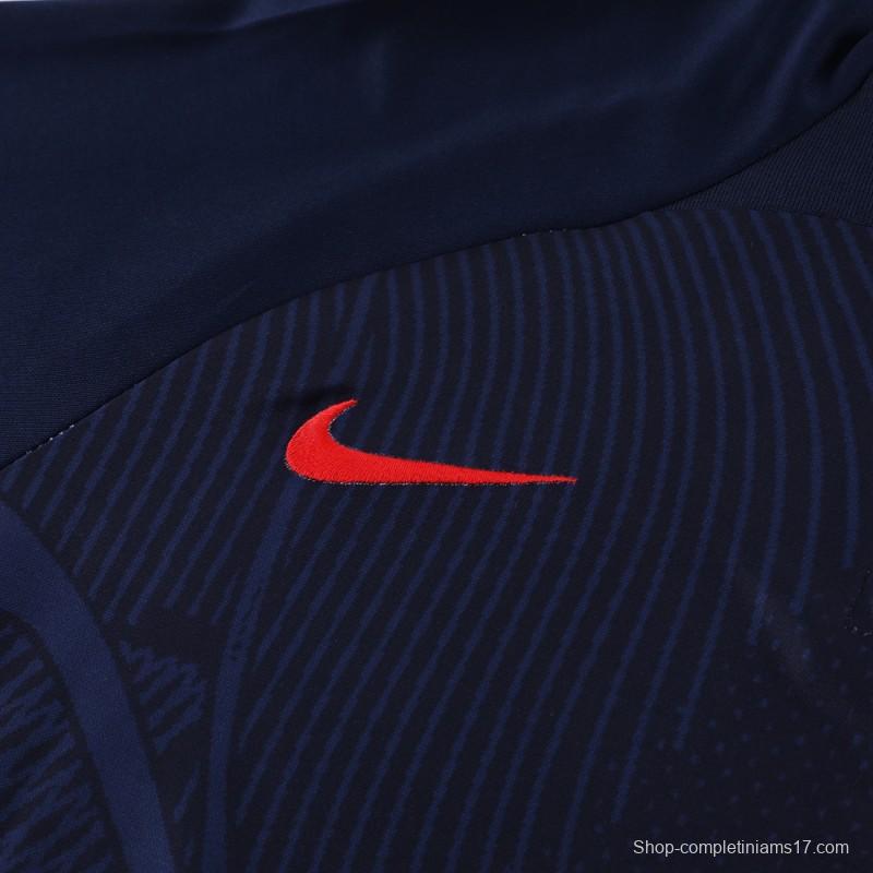 2024 Nike Navy Half Zipper Jacket+Pants