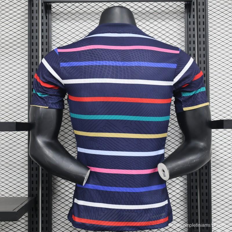 Player Version 2024 France Training Stripe Jersey