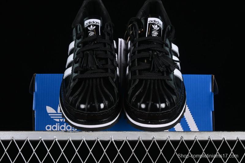 Adidas Superstar Clot IH5953 Preppy Style Shell Toe Sneakers with Perforated Leather - IH5953