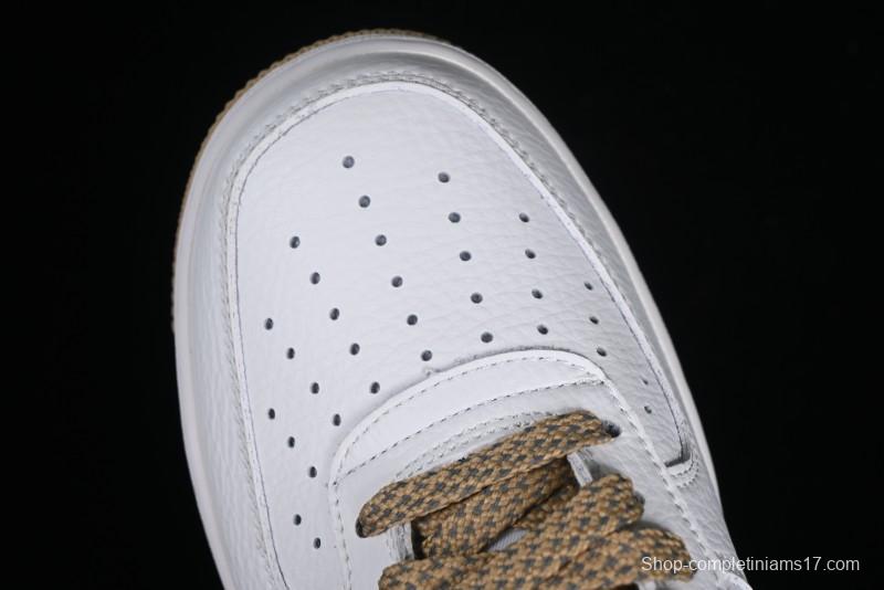 Nike Nocta x Nike Air Force 1 '07 Low "Certified Lover Boy" Khaki Classic Low-Top Casual Sneakers - LO1718-051