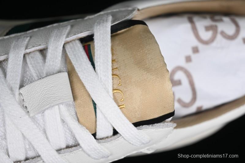 Gucci Chunky B Screener GG Sneakers Retro Style with Classic GG Canvas and Leather Trim - 9Y9209666