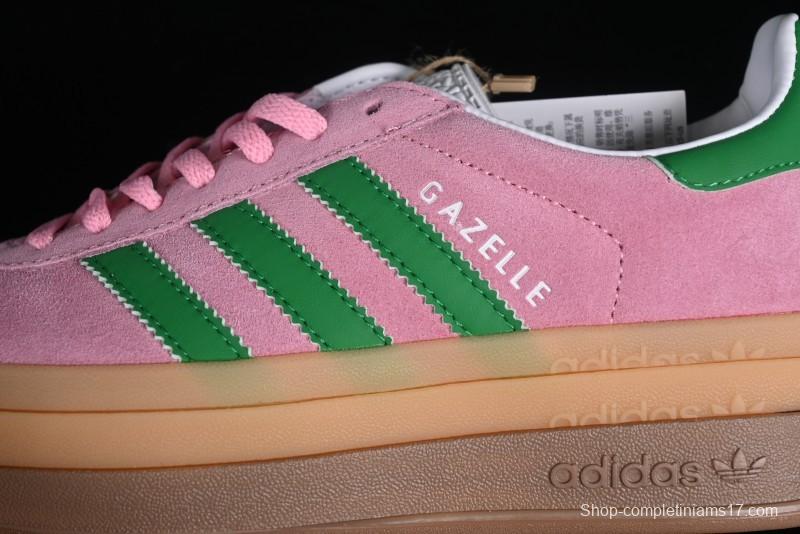 Adidas Originals Gazelle Bold Low-Top Sneakers with Thick Sole for Casual Wear - IE0420