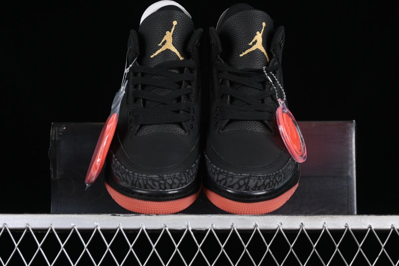 Nike Air Jordan 3 Retro "Rio" Collaboration Sneakers with Gradient Heel and J Balvin Logo - FN0344-001