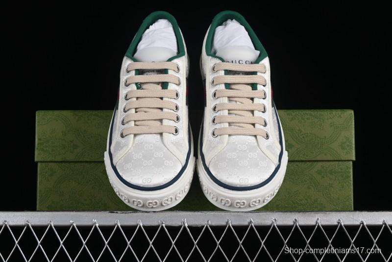 Gucci Tennis 1977 Print Sneaker Retro Casual Sports Canvas Shoes - 02JPO9064