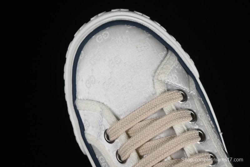 Gucci Tennis 1977 Print Sneaker Retro Casual Sports Canvas Shoes - 02JPO9064