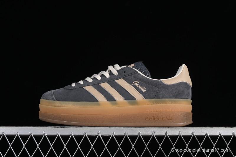 Adidas Originals Gazelle Bold IE0428 Low-Top Sneakers with Thick Sole for Casual Wear Anti-Slip and Durable - IE0428