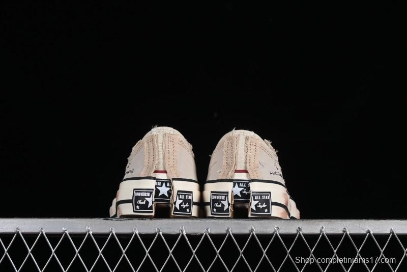 Feng Chen Wang Converse Chuck 70 Low 2-in-1 Deconstructed Canvas Sneakers - A07718C