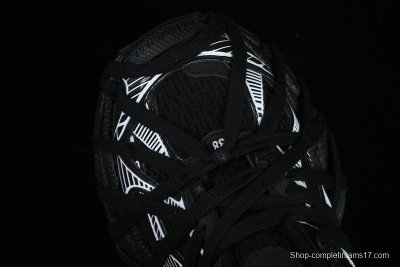 Balenciaga Phantom Sneaker 10th Generation Lace-Up Running Shoes with Transparent Heel Strap - W3XL11090