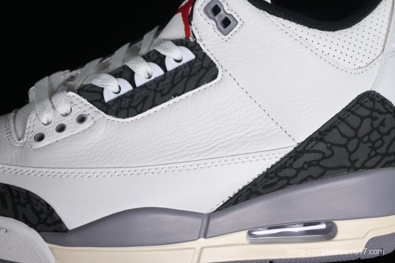 Nike Air Jordan 3 Retro Cement Grey Sneakers - CT8532-106