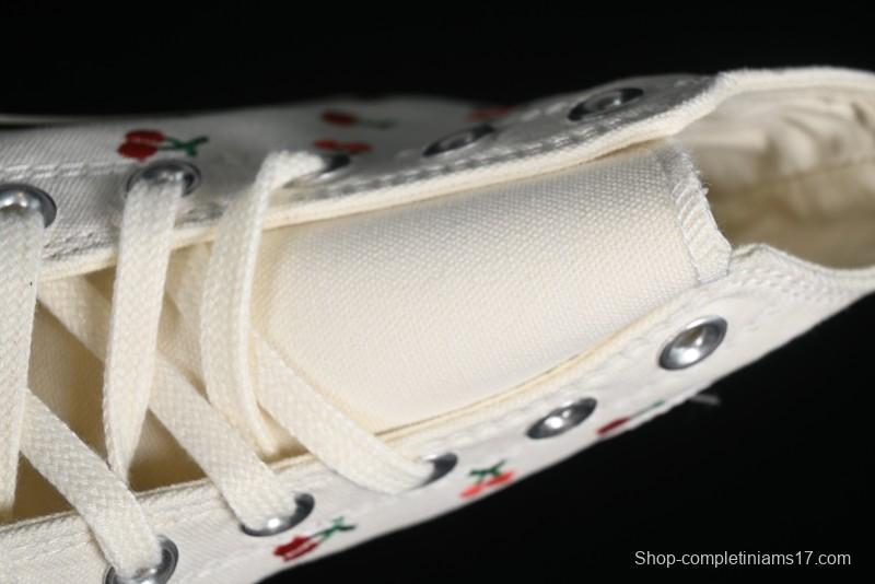 Converse Chuck 1970s Official Cherry Embroidery Canvas Sneakers - A08863C