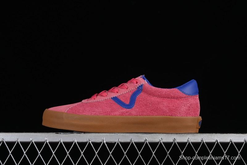 Vans Vault Og Sport Low Retro Suede Canvas Vulcanized Shoes in Dragon Fruit - VN000CQRCHL
