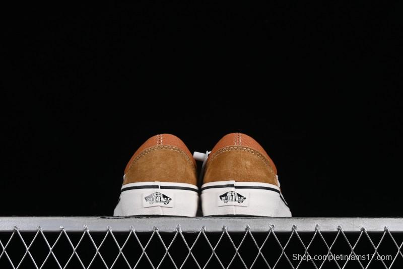 Vans Old Skool Reissue 136 High-End Series Round Toe Orange Canvas Vulcanized Shoes - VN000MT6BKQ