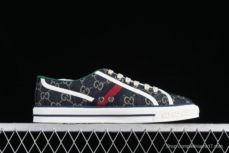 Gucci Tennis 1977 Print Sneaker Retro Casual Canvas Shoes - 02JPO9064