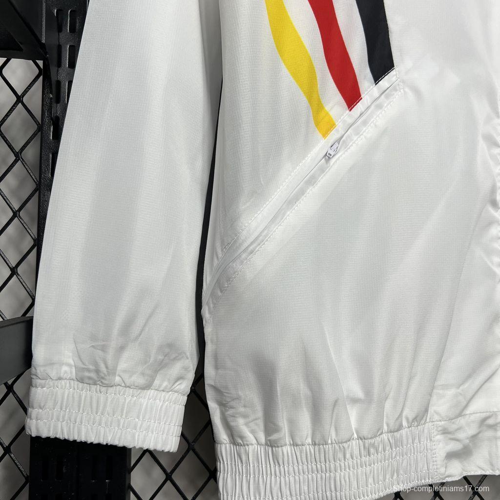 2024 Germany Euro White Windbreaker