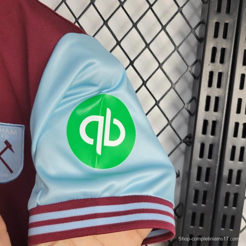 24/25 Kids West Ham United Home Jersey