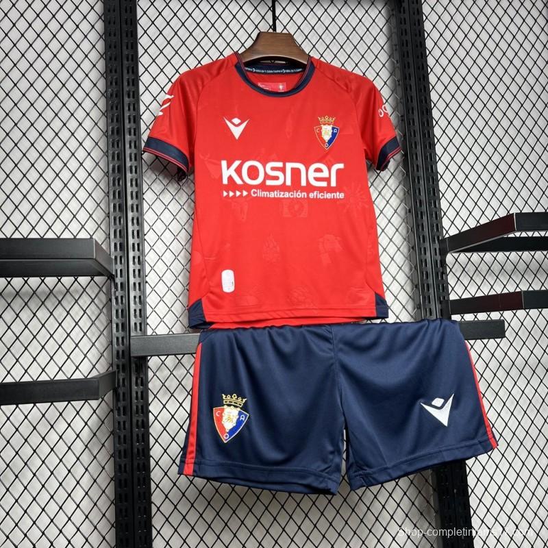 24/25 Kids Osasuna Home Jersey