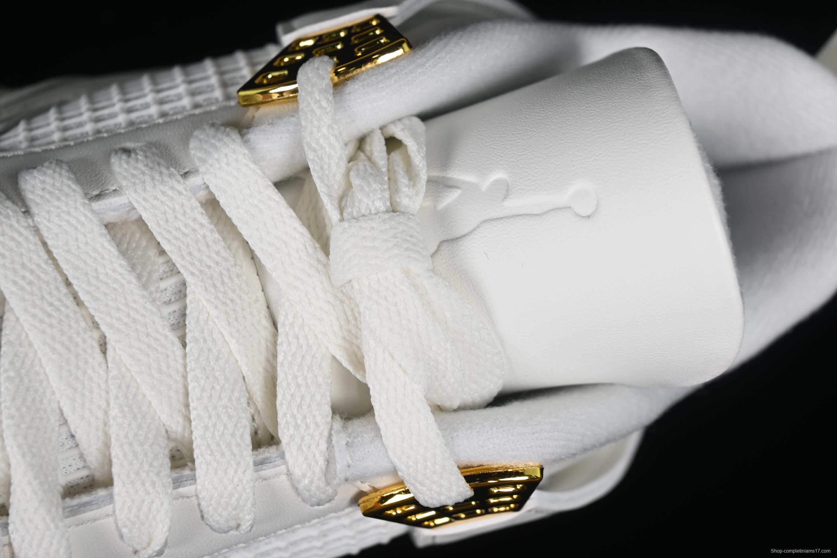 Nike Air Jordan 4 Retro Metallic Gold Basketball Shoes - AQ9129-170