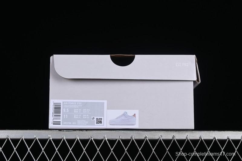 Nike Air Force 1 '07 Low Casual Sneakers with Full-Length Air Cushion - HF0729-001