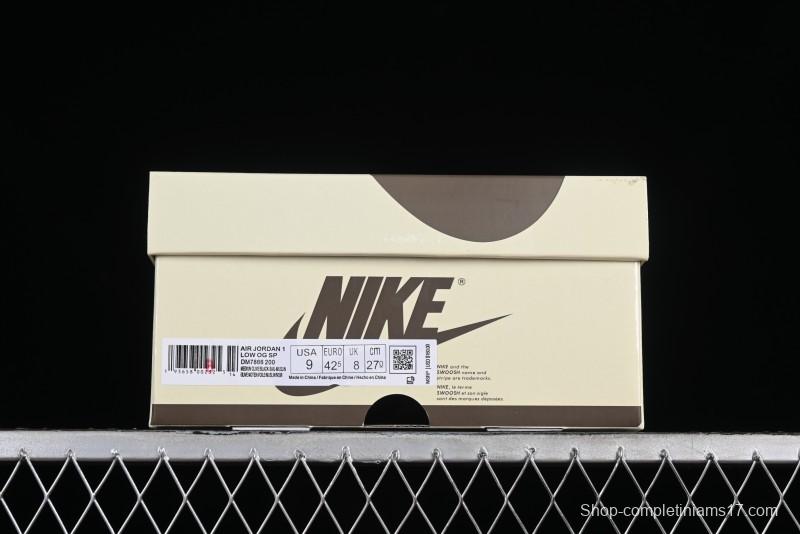 Nike Travis Scott x Air Jordan 1 Low OG Retro Sneakers DM7866-200