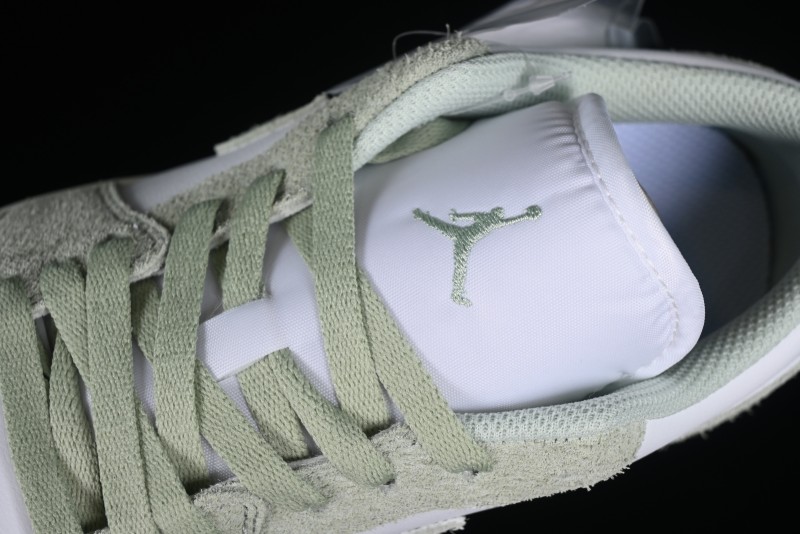Nike Air Jordan 1 Low AJ1 Apple White Green Low-Top Lifestyle Basketball Shoes - FN5214-131