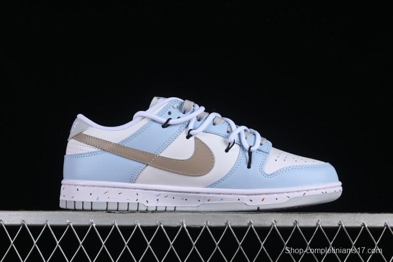 Nike Dunk Pure "Platinum" SB Low-Top Casual Sneakers with Dual Laces and Bear-Inspired Design - DV0831-101
