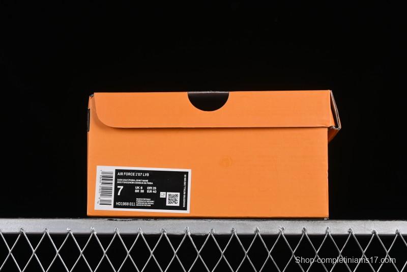 Nike Air Force 1 '07 Low LV Collaboration - Beige Grey Pigskin Casual Sneakers - HD1968-011