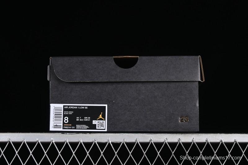 Nike Air Jordan 1 Low AJ1 Apple White Green Low-Top Lifestyle Basketball Shoes - FN5214-131