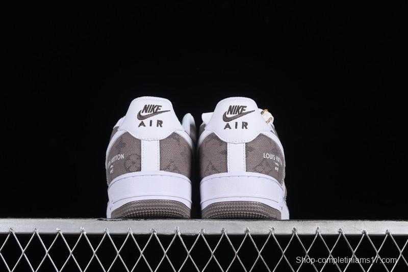 Nike Air Force 1 '07 Low Custom Casual Sneakers with Full-Length Air Cushion - CW2288-111
