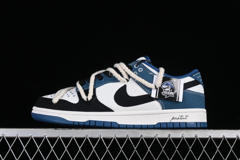 Nike Dunk Low High Street Style Ocean Protection Deconstructed SB Lace-Up Casual Skate Shoes - DV0834-101